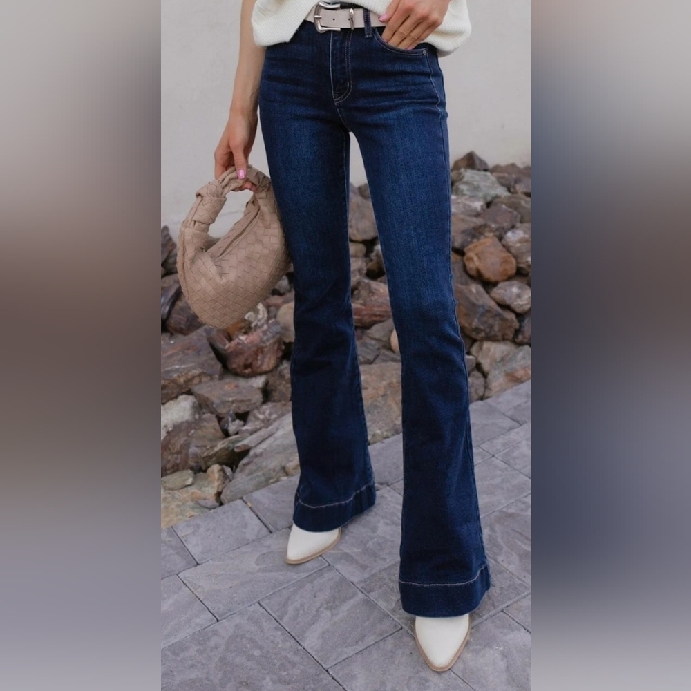 KanCan Dark Blue Flare Jeans